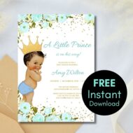 Free Editable Prince Invitation