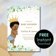 Free Editable Prince Invitation via canva