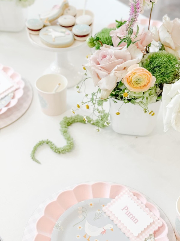 beautiful pastel flower arrangement