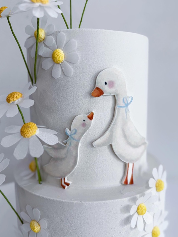 cake for A new silly goose is about to be on the loose