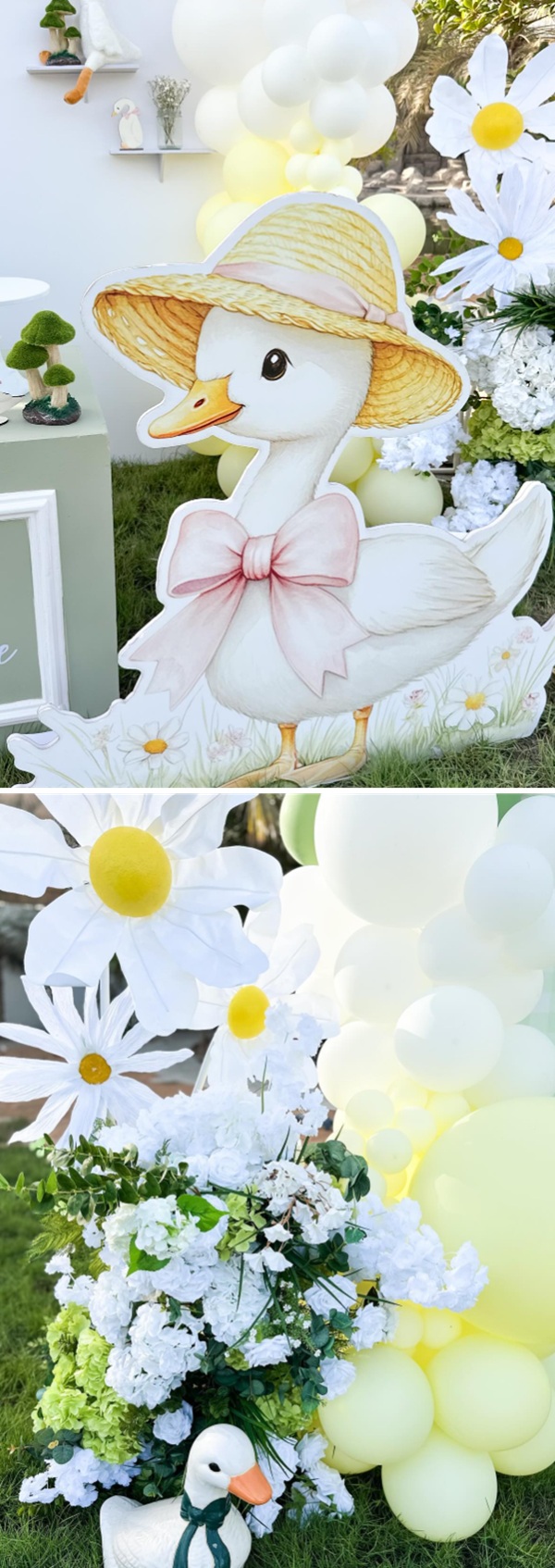 daisy flower silly goose baby shower