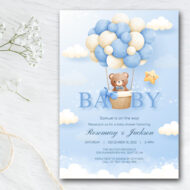 Free Editable Hot Air Balloon Invitation