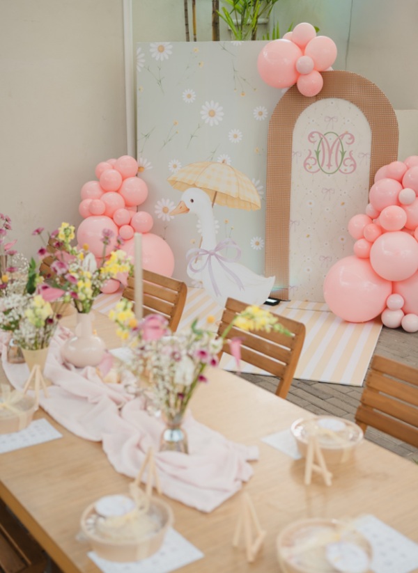 girl silly goose baby shower