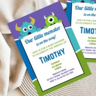 free Printable Monster Invitation