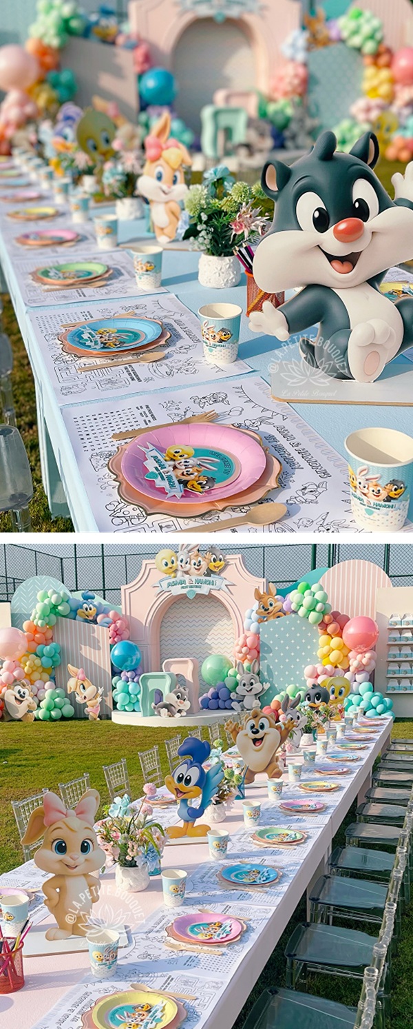 Looney Tunes themed baby shower