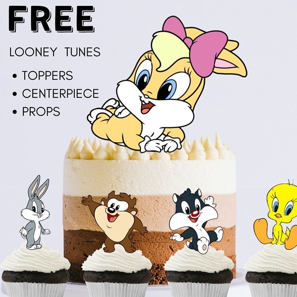 free Lola Bunny centerpiece propr