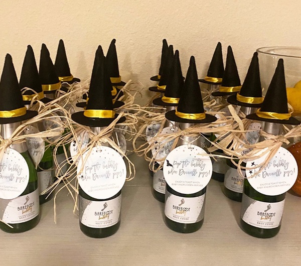 bewitched baby shower favor labels