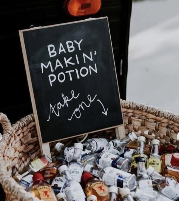 fun baby making potion favors