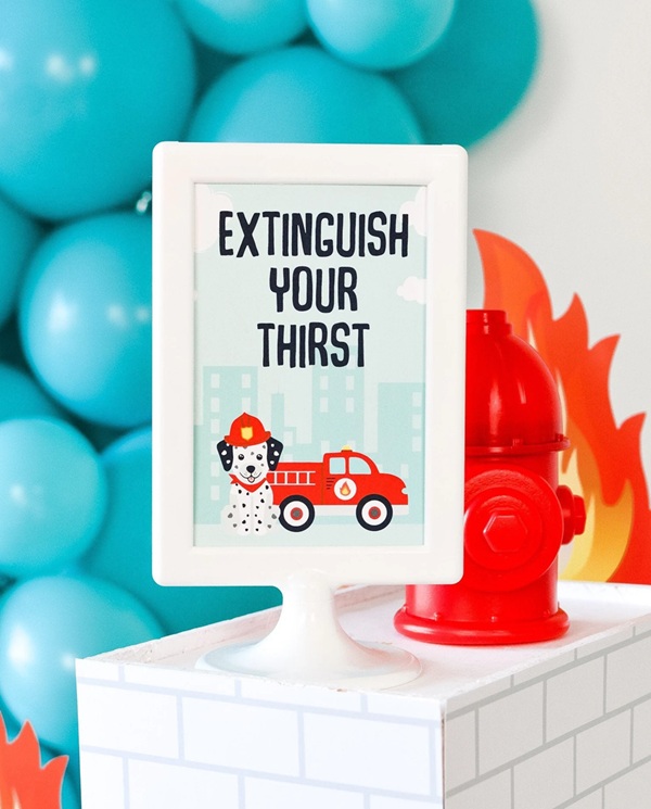 Extinguish Your Thirst Party Sign