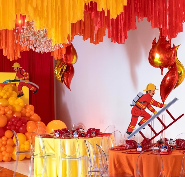 firefigher baby shower decorations