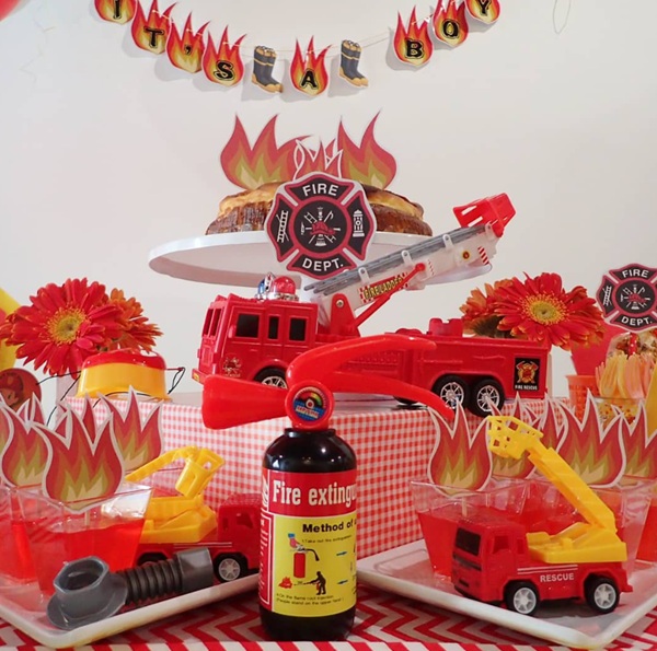 its a boy Fireman Baby Shower