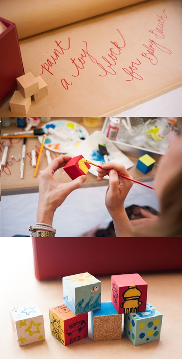 paint a toy activity station