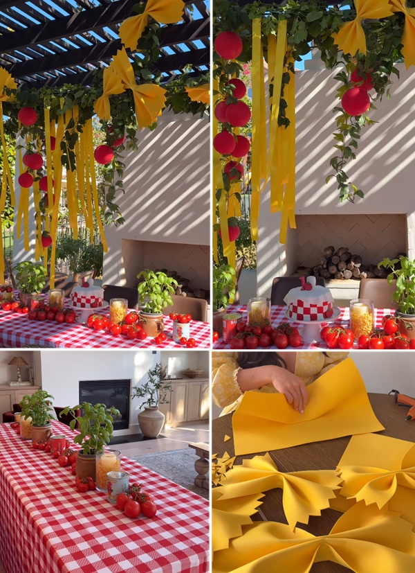 DIY meatball baby shower decorations