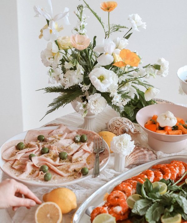 elegant italian themed baby shower food ideas