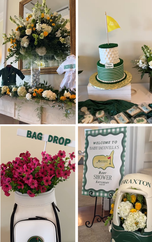 golf themed baby shower par tee decorations