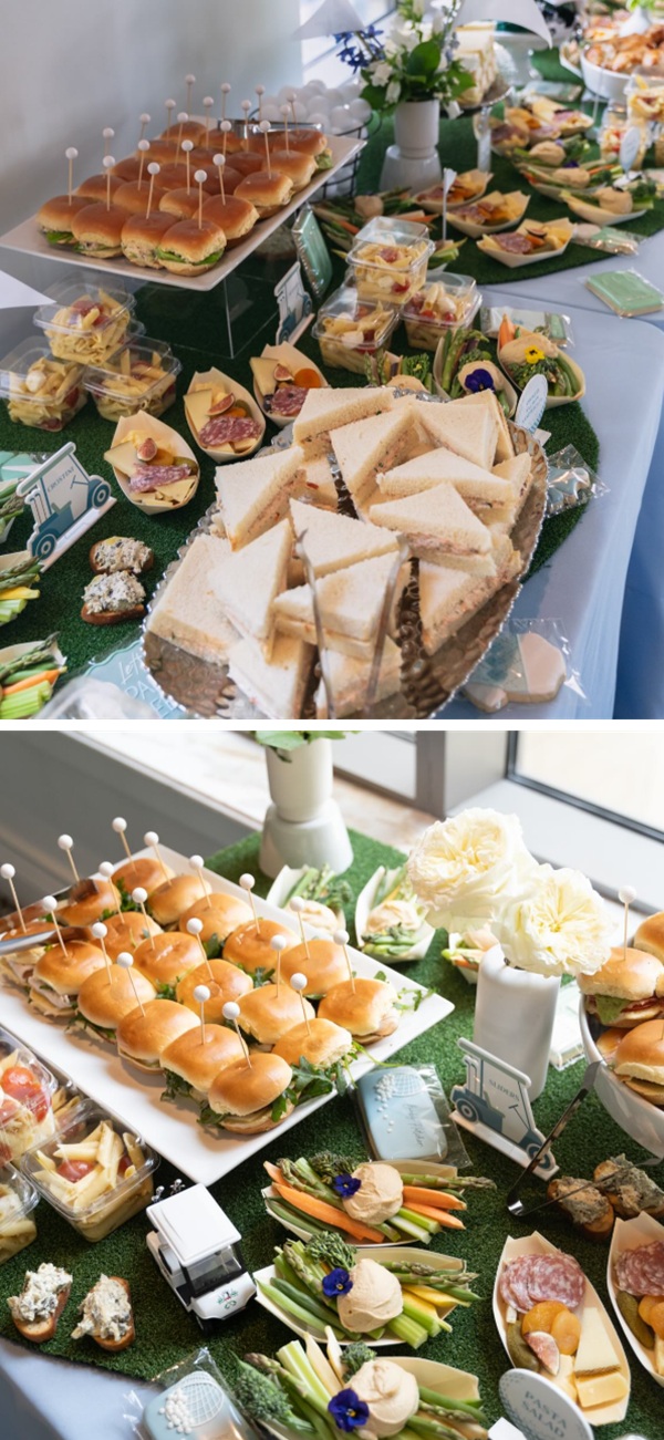 golfer baby shower food