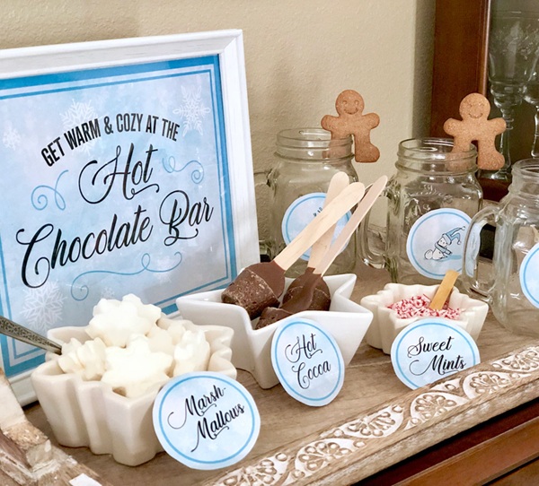 hot chocolate bar