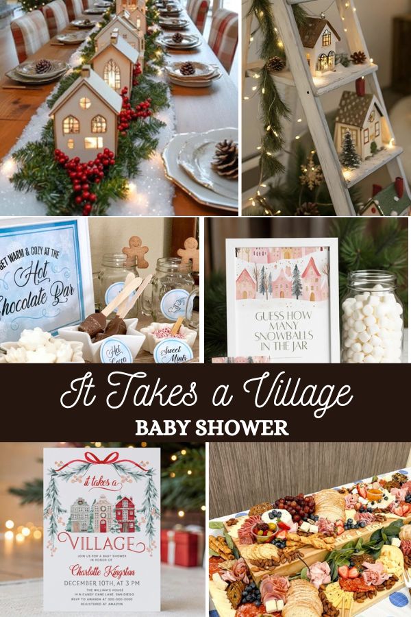 it takes a village baby shower ideas