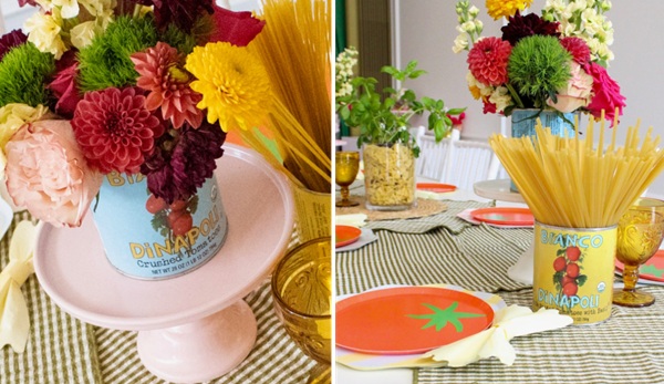 meatball baby shower centerpieces