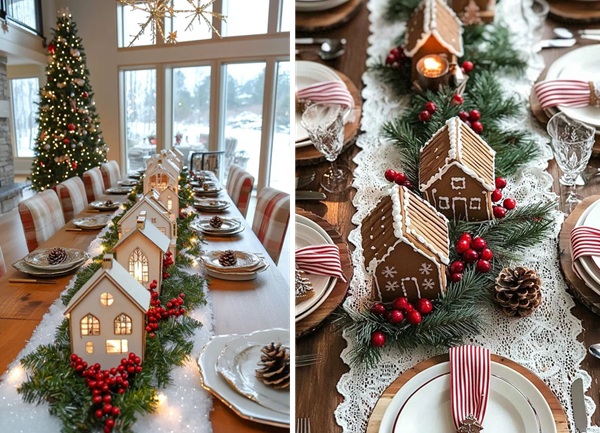 village houses centerpiece