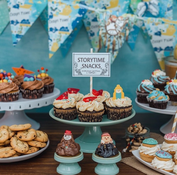 storytime snacks label