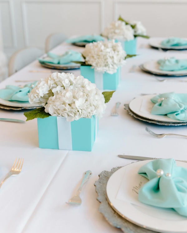 tiffany box flowers