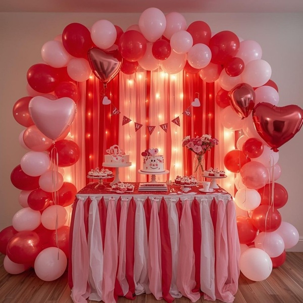 valentines baby shower shower balloon garland