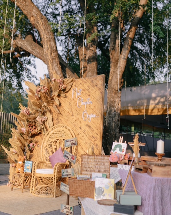 whimsical boho vintage storybook baby shower