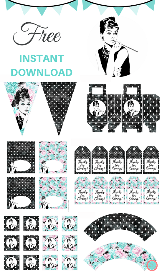 FREE Breakfast at Tiffany’s Party Printable