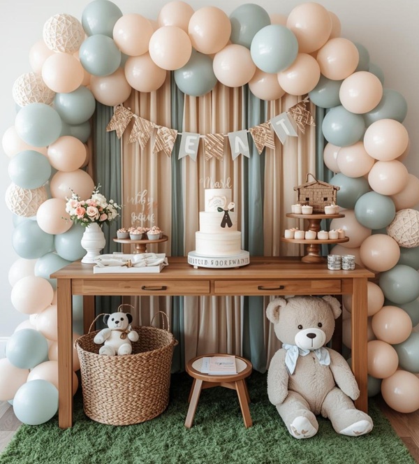 Gender Neutral Baby Shower Themes teddy bear