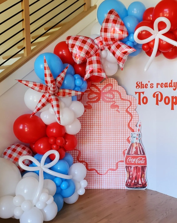 she's ready to pop balloon garland