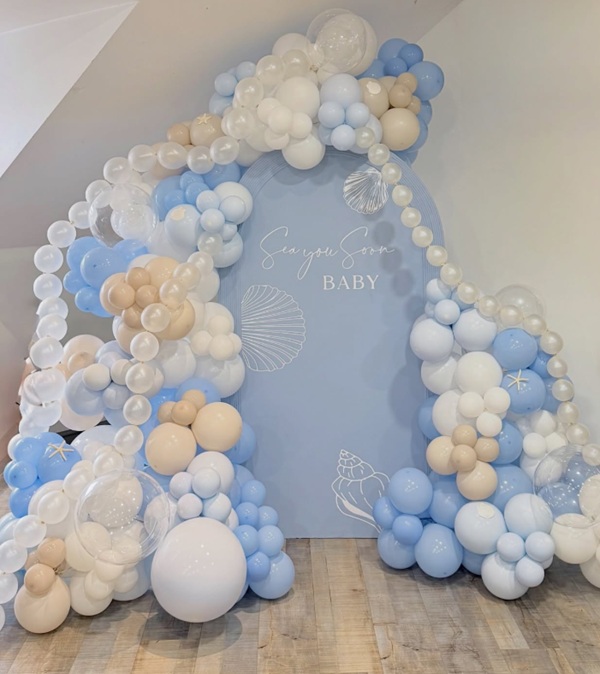 sea you soon balloon garland