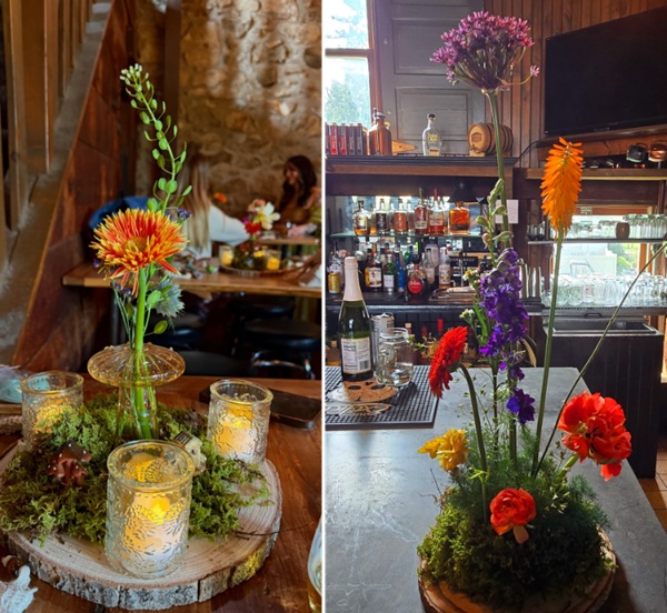 woodland hobbit flower centrepiece