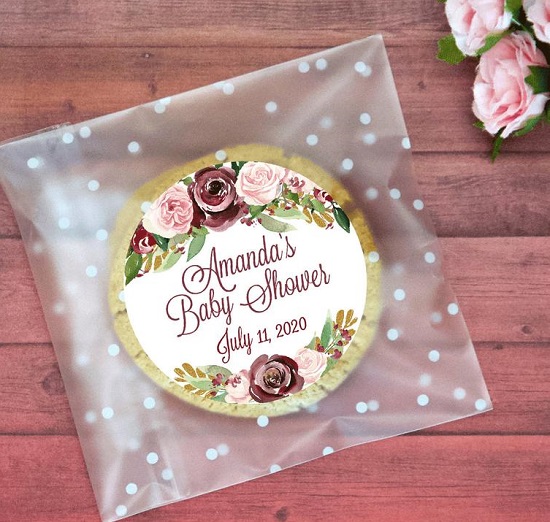 Marsala Roses favor bags