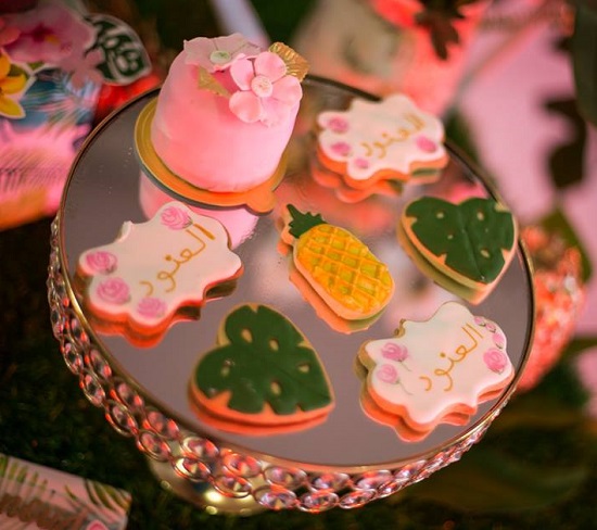 cookies on fancy cupcake stand