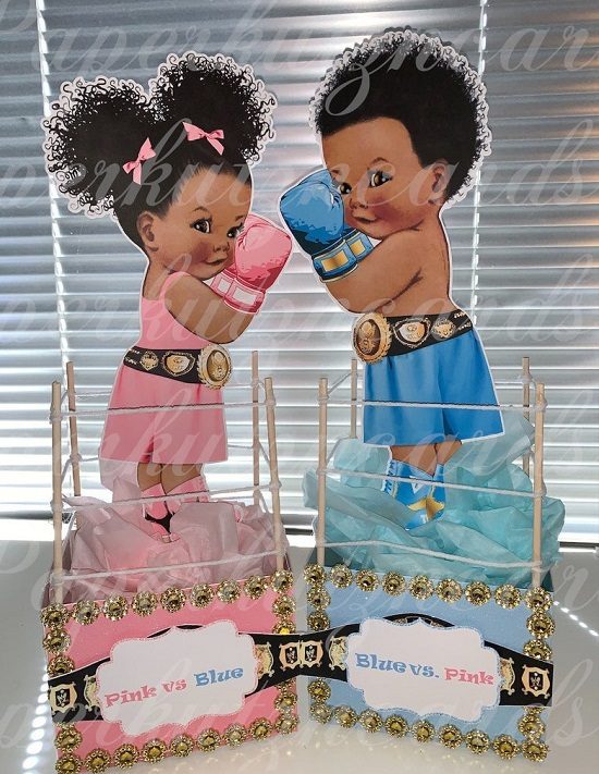 team blue or team pink what do you think centerpieces