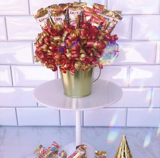 twins twix baby shower centrepiece ideas